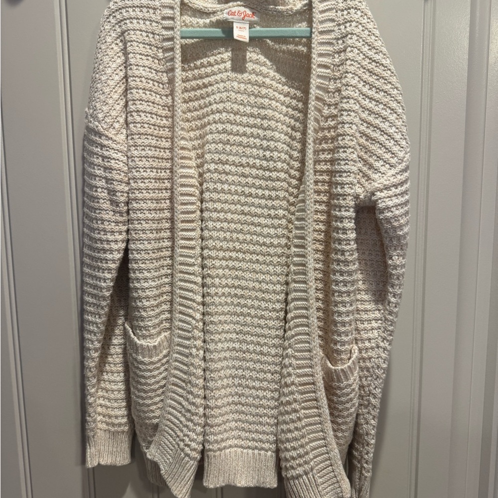 Cat & Jack Cream Knit Sweater